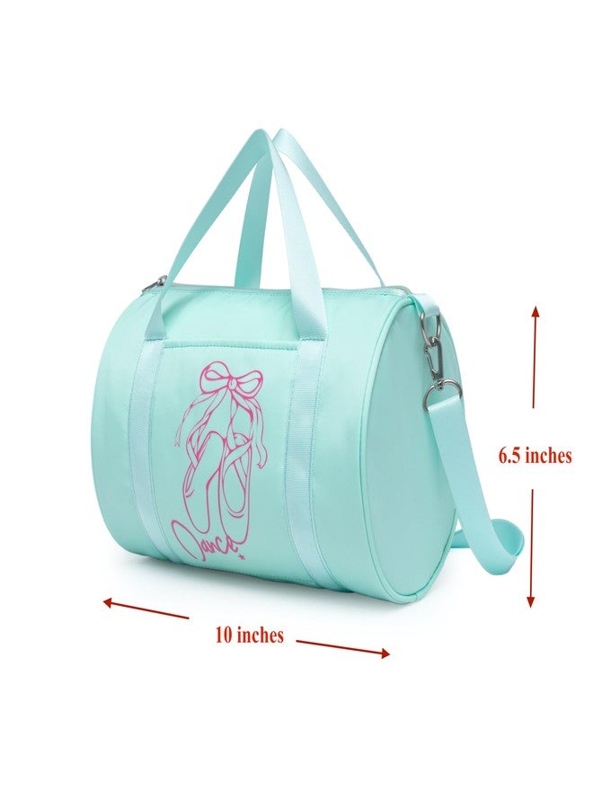 NOVELPAK Girls Dance Tutu Bag,Kids Ballet Duffle Bag, age 2-6 (Patina Green) - Image 2